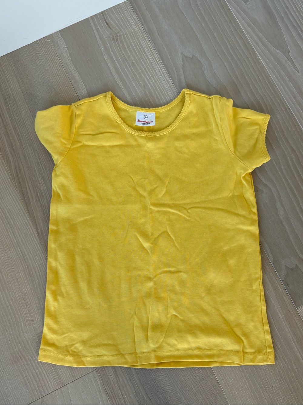 Hanna Andersson Lemon Yellow Short Sleeve Tee